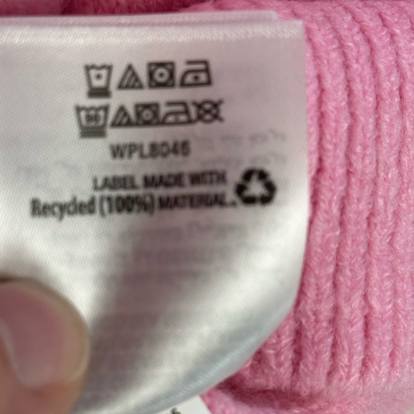 INC Long Sleeve Crew Neck Ruffle Shoulder Sweater - Peony Dream Pink -size Large - Picture 9 of 10